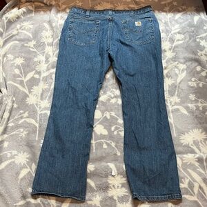 Carhartt Traditional Fit Jeans - blue straight leg Sz 18